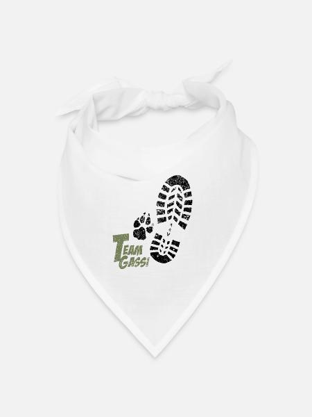 Team Gassi - Bandana Dreieckstuch - Weiß