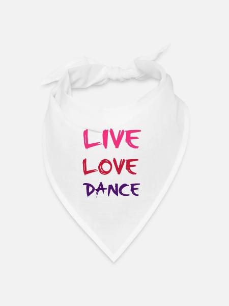 Dance - Bandana Dreieckstuch - Weiß