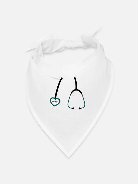 Danke, Doktor. - Bandana Dreieckstuch - Weiß
