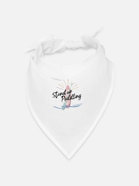 Stand Up Paddler SUP - Bandana Dreieckstuch - Weiß