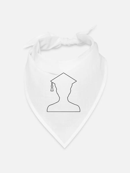 Student - Bandana Dreieckstuch - Weiß