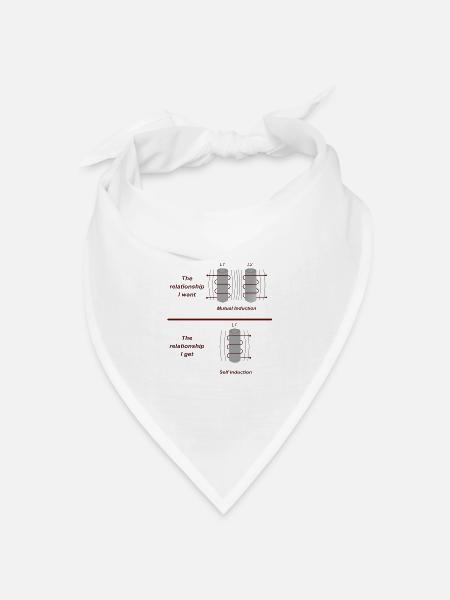 Elektromagnetische Induktion - Bandana Dreieckstuch - Weiß
