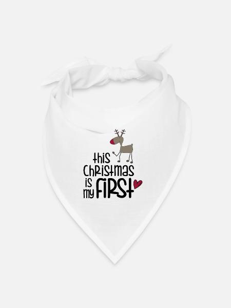 Geschenke für Kinder zu Weihnachten - Bandana Dreieckstuch - Weiß