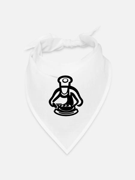 Die Meisterköchin / Der Meisterkoch - Bandana Dreieckstuch - Weiß
