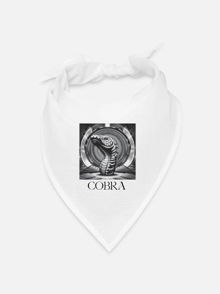 Cobra - Bandana Dreieckstuch - Weiß