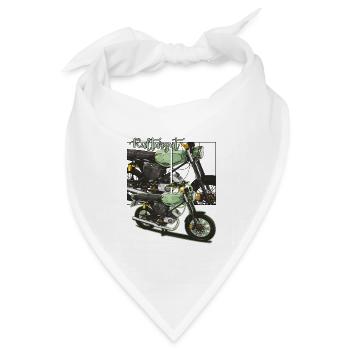 S51 // Tuning // Illustration - Bandana Dreieckstuch - Weiß - Vorne