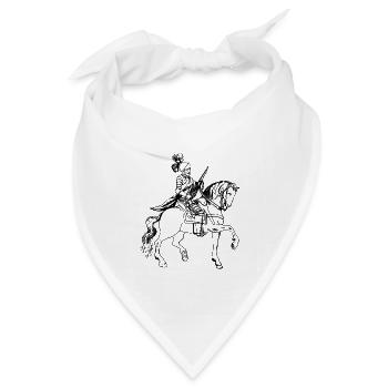 knight ritter sword schwert armor14 - Bandana Dreieckstuch - Weiß - Vorne