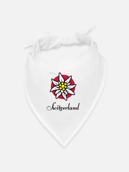 Edelweiss - Bandana Dreieckstuch - Weiß