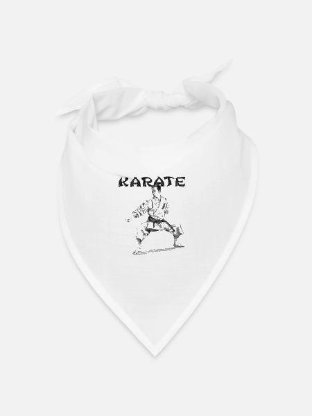 Karate - Bandana Dreieckstuch - Weiß