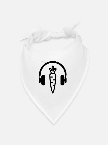 Vegetarier / Vegetarismus / Vegan / Vegetarierin - Bandana Dreieckstuch - Weiß