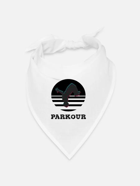 Parkour - Bandana Dreieckstuch - Weiß