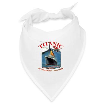 TITANIC NEW YORK KREATION Louis RUNEMBERG © Adagp - Bandana Dreieckstuch - Weiß - Vorne