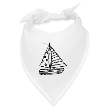 FEIERTAG. FROHE FEIERTAGE. GELIEBTE. MEISTER. LEHRER - Bandana Dreieckstuch - Weiß - Vorne