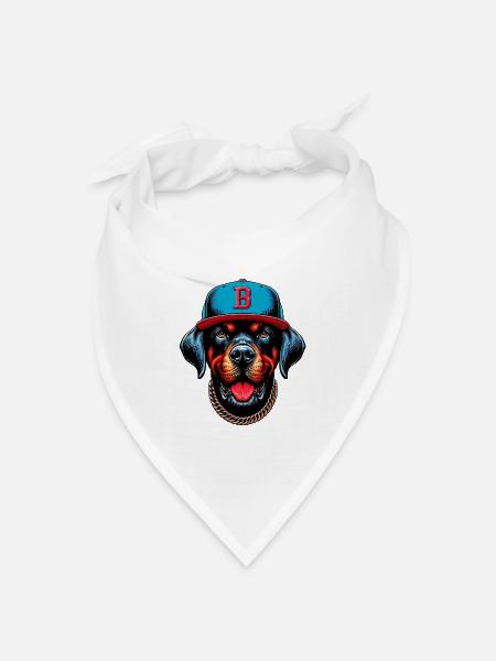 Hund - Bandana Dreieckstuch - Weiß