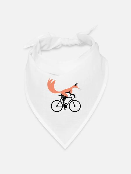 Fahrrad Fuchs - Bandana Dreieckstuch - Weiß