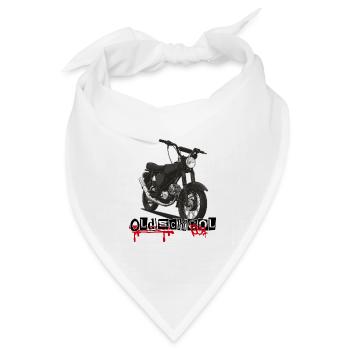 S51 (black) // Illustration - Bandana Dreieckstuch - Weiß - Vorne