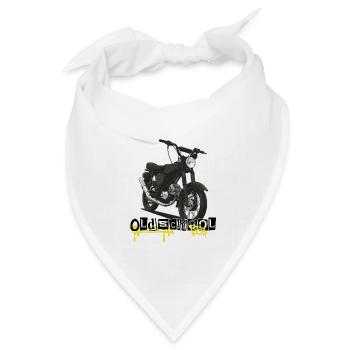 S51 (black) // Illustration - Bandana Dreieckstuch - Weiß - Vorne