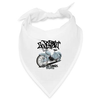 SR2 (hellblau) // Illustration - Bandana Dreieckstuch - Weiß - Vorne