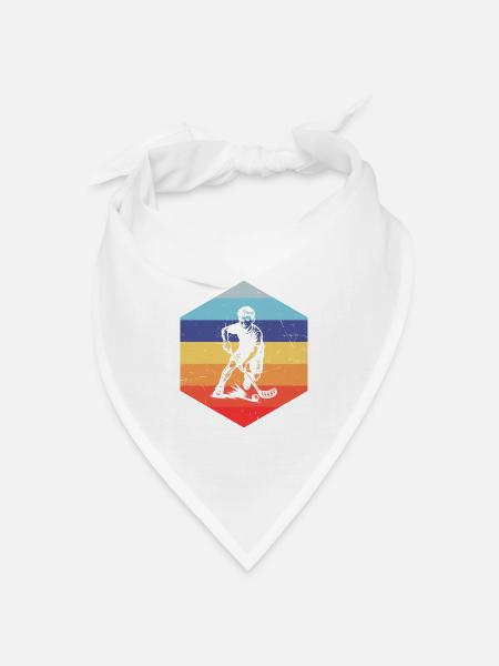Floorball Fans aufgepasst schlichtes Statement - Bandana Dreieckstuch - Weiß