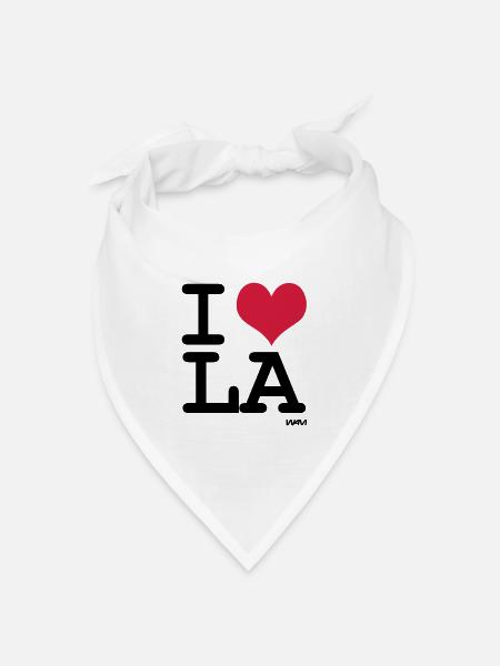 i love la - los angeles by wam - Bandana Dreieckstuch - Weiß