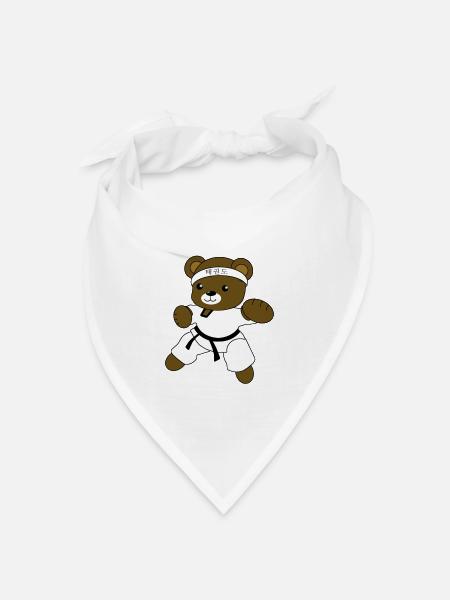 Tae kwon do - Bandana Dreieckstuch - Weiß