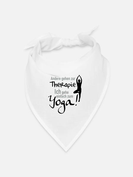 zum Yoga - Bandana Dreieckstuch - Weiß
