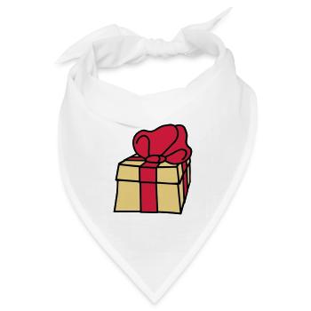 gift - Bandana Dreieckstuch - Weiß - Vorne