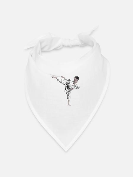 Karate - Bandana Dreieckstuch - Weiß