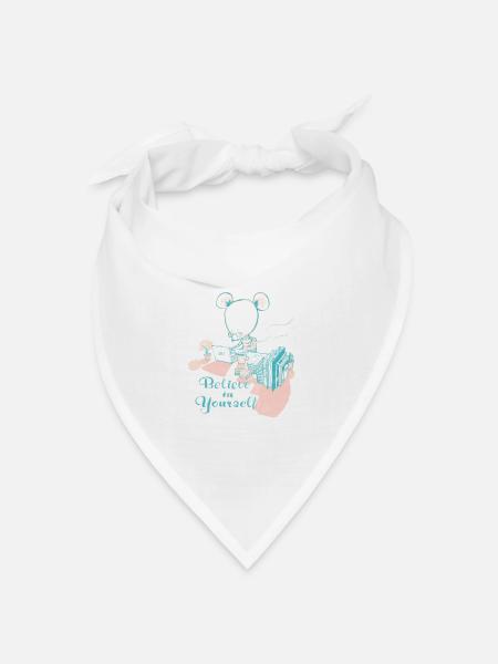 Believe in Yourself - Bandana Dreieckstuch - Weiß