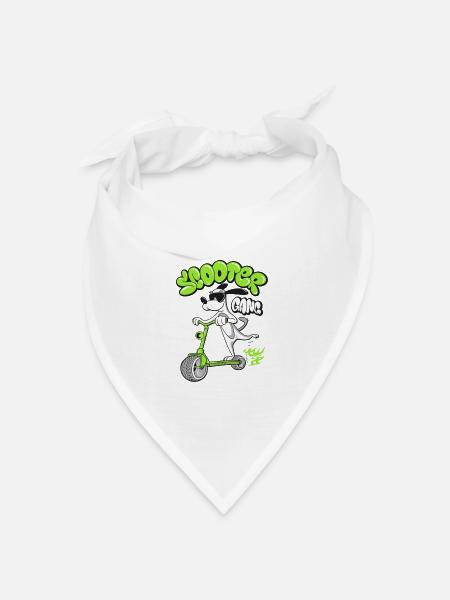 Scooter Gang - Bandana Dreieckstuch - Weiß