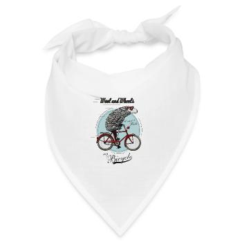 Wool and Wheels - Bandana Dreieckstuch - Weiß - Vorne