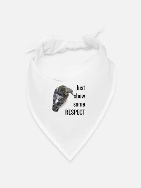 Show some RESPECT - Bandana Dreieckstuch - Weiß