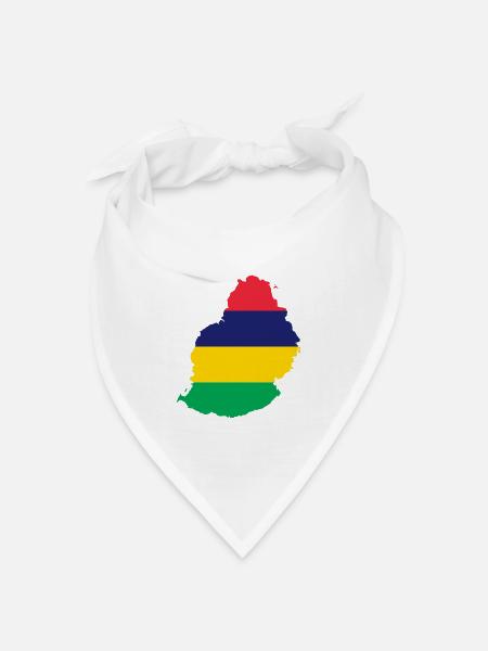Mauritius - Bandana Dreieckstuch - Weiß