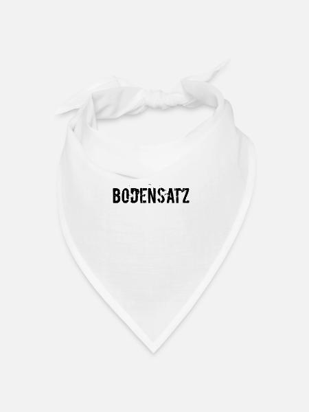 Bodensatz - Bandana Dreieckstuch - Weiß