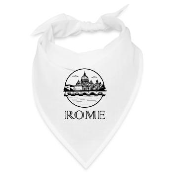 Rom - Bandana Dreieckstuch - Weiß - Vorne