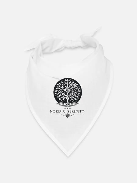 Arktischer Baum des Friedens - Bandana Dreieckstuch - Weiß