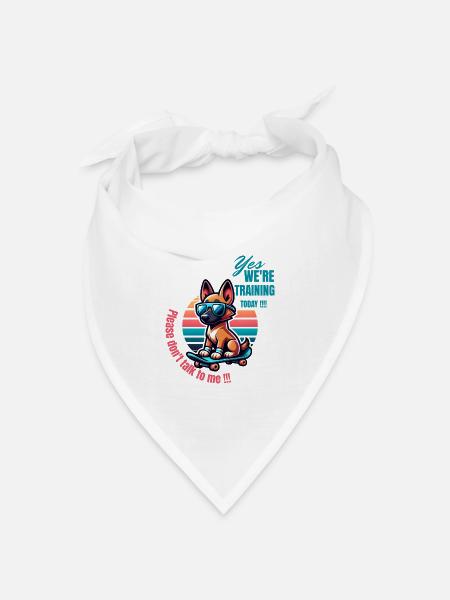 Hunde Training - Bandana Dreieckstuch - Weiß