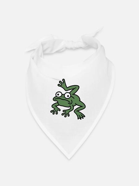 Derpy Froschschenkel - Bandana Dreieckstuch - Weiß