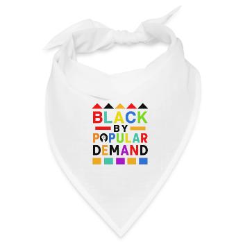 Black by Popular Demand Regenbogen Black Lives Matter - Bandana Dreieckstuch - Weiß - Vorne