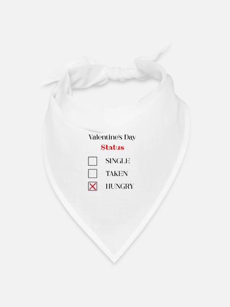 Valentines Day Lustig - Bandana Dreieckstuch - Weiß