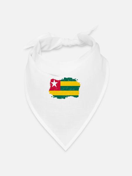 Roots Wurzeln Flagge heimat Land Togo png - Bandana Dreieckstuch - Weiß