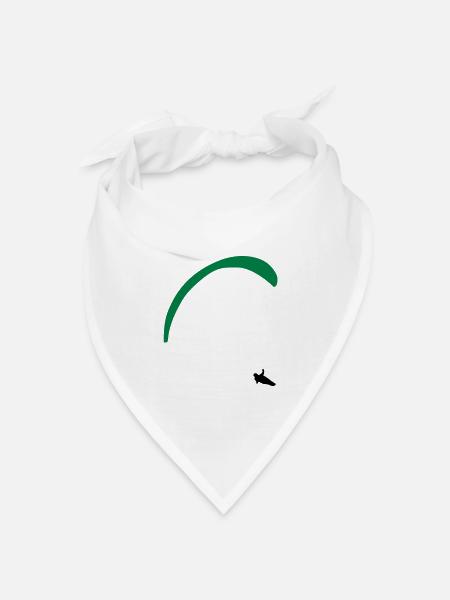 Gleitschirm /Paragleiten - Bandana Dreieckstuch - Weiß