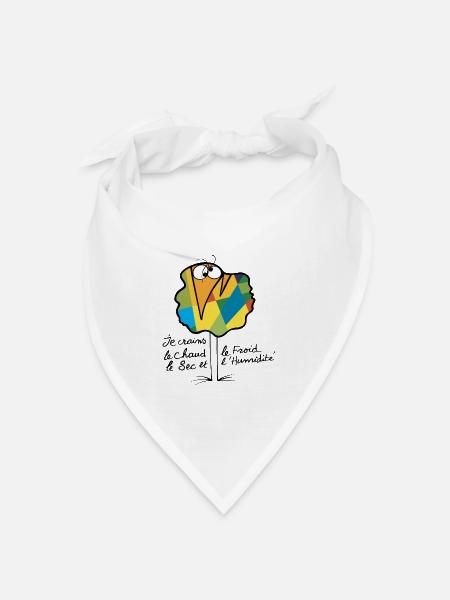 Währungs Shadok N ° 02 - Bandana Dreieckstuch - Weiß