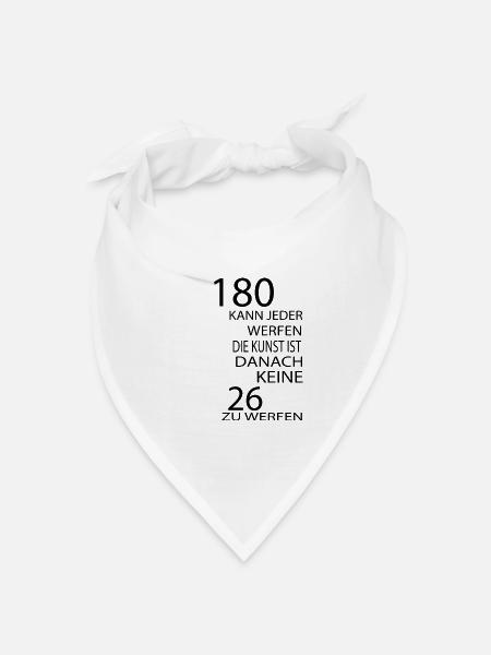 Darts Dart - Bandana Dreieckstuch - Weiß