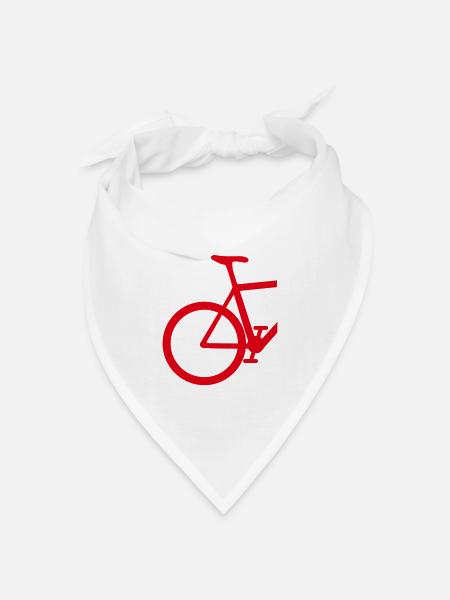 Rennrad rear - Bandana Dreieckstuch - Weiß