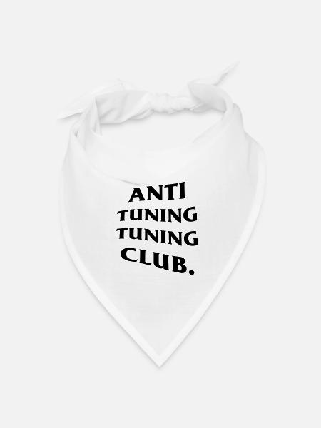anti tuning tuning club - Bandana Dreieckstuch - Weiß