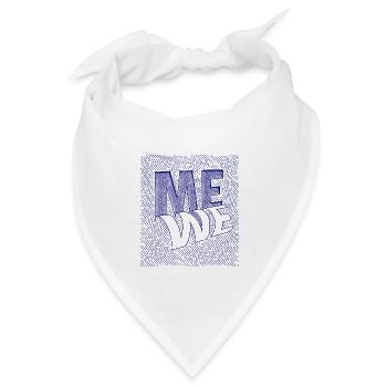 me we scribble - Bandana Dreieckstuch - Weiß - Vorne