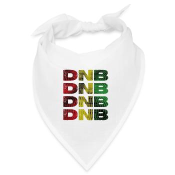 DNB Gitter Regenbogen Druck - Bandana Dreieckstuch - Weiß - Vorne