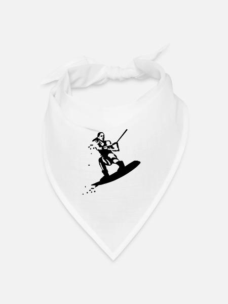 Wakeboarding - Bandana Dreieckstuch - Weiß