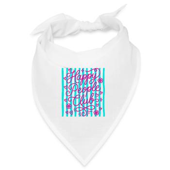 Happy People Club - Bandana Dreieckstuch - Weiß - Vorne